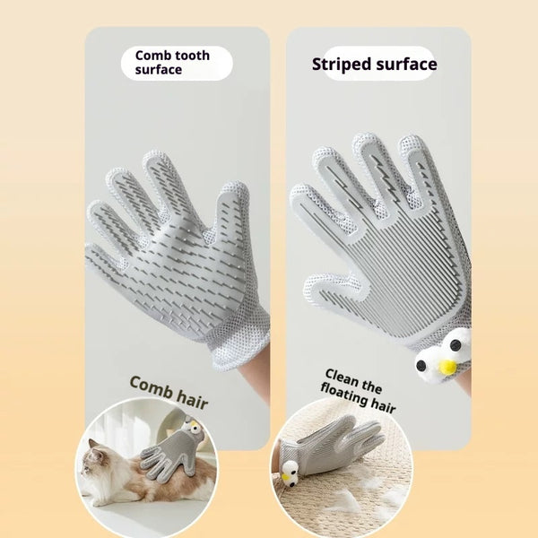 Cute Owl Grooming Gloves – Deshedding & Massage
